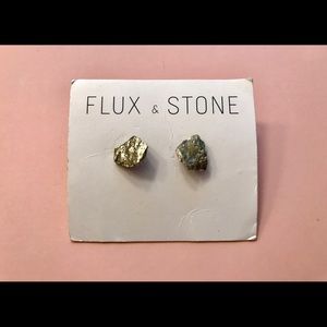 Flux and Stone Pyrite earrings